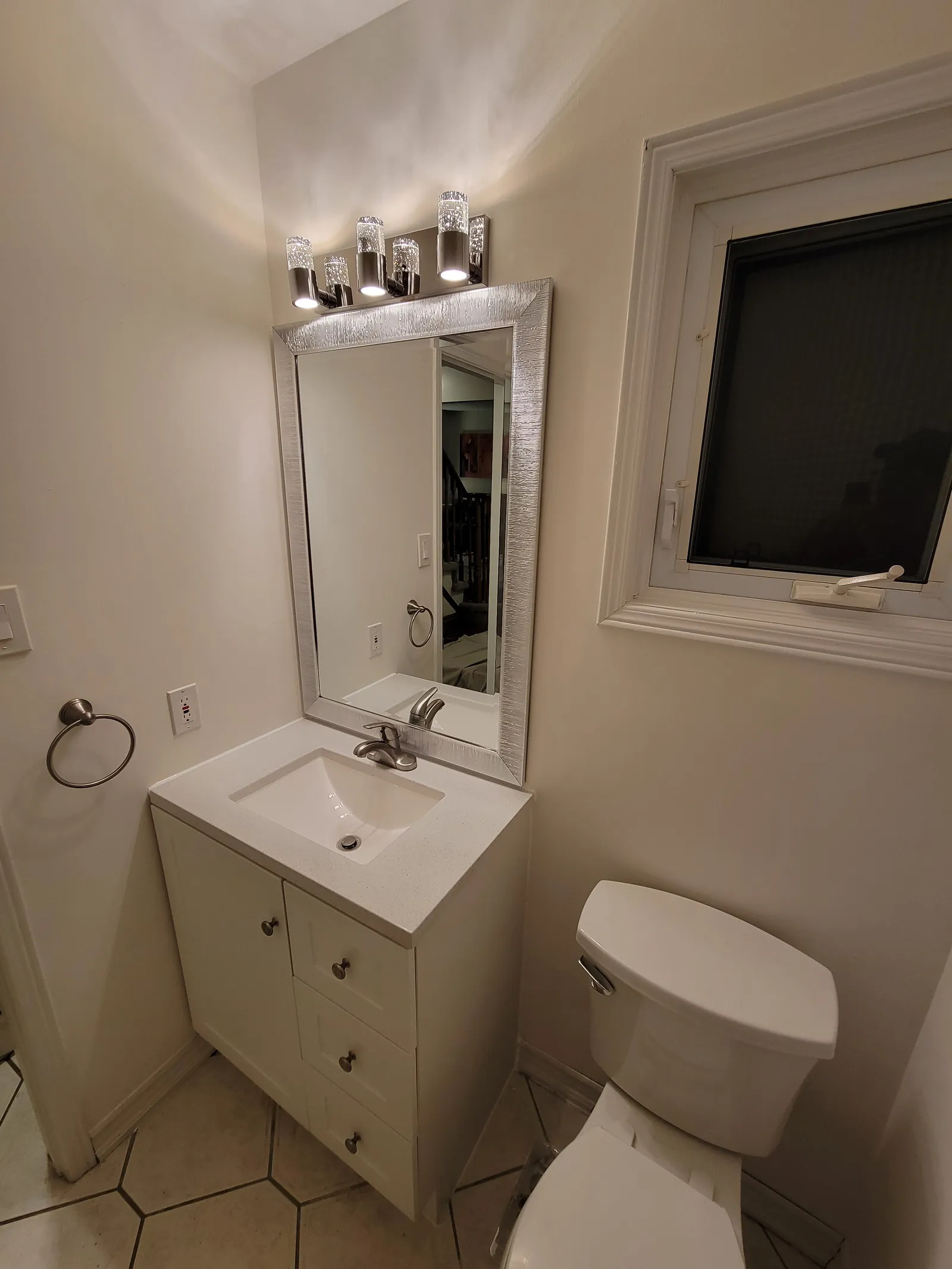 Completed project: a powder-room refresh in Newmarket