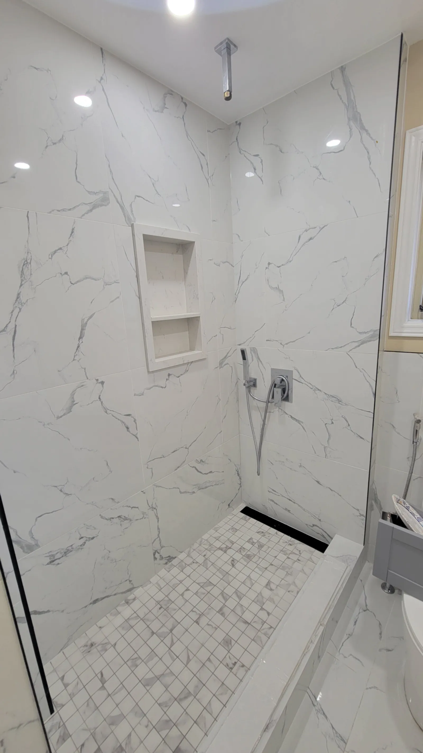 Completed project: fixing a leaking shower from a bad installation in Newmarket